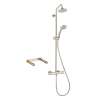 KS27169-16181BN Croma Green Showerpipe, Thermostatic Basic Set Included in Brushed Nickel