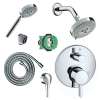KSH04447-27457-04PC Raindance Shower Faucet Kit with Handshower PBV Trim with Diverter and Rough-in in Chrome