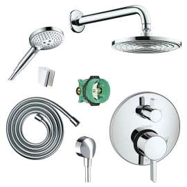 KSH04447-27474-31PC Raindance Shower Faucet Kit with Handshower PBV Trim with Diverter and Rough-in in Chrome