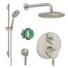 KSH04447-27474-66BN Raindance Shower Faucet Kit with Handshower Wallbar PBV Trim with Diverter and Rough-in in Brushed Nickel