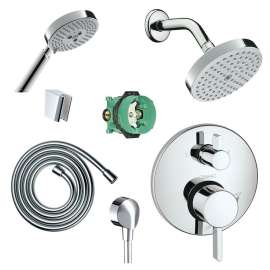 KSH04447-27486-14 Raindance Shower Faucet Kit with Handshower PBV Trim with Diverter and Rough-in