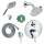 KSH04447-27486-14PC Raindance Shower Faucet Kit with Handshower PBV Trim with Diverter and Rough-in in Chrome