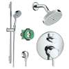 KSH04447-27486-66PC Raindance Shower Faucet Kit with Handshower Wallbar PBV Trim with Diverter and Rough-in in Chrome