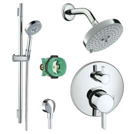 KSH04447-27495-66 Raindance Shower Faucet Kit with Handshower Wallbar PBV Trim with Diverter and Rough-in