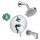 KST04447-27457-13PC Raindance Shower Faucet Kit with Tub Spout PBV Trim with Diverter and Rough-in in Chrome