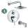 KST04447-27474-13PC Raindance Shower Faucet Kit with Tub Spout PBV Trim with Diverter and Rough-in in Chrome
