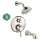 KST04449-04070-88PN Croma Shower Faucet Kit with Tub Spout PBV Trim with Diverter and Rough-in in Polished Nickel