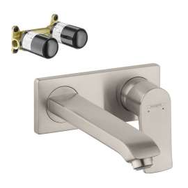 KT31086-13622BN Metris E Wall-Mounted Single Handle Faucet with Rough-In in Brushed Nickel