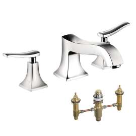 KT31313-06607CR Metris C 2-Handle Tub Filler with Rough-In in Chrome