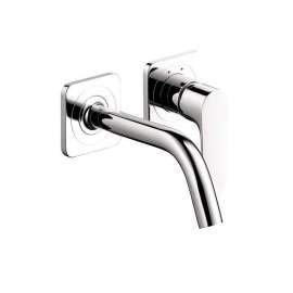 Bathroom Faucet Wall Mount Faucet with Lever Handle - Less Valve