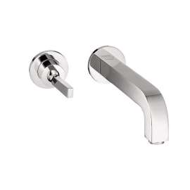 Wall Mounted Bathroom Faucet with EcoSmart and QuickClean Technologies - Less Valve