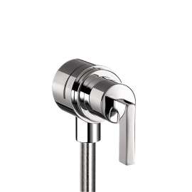 Wall Supply Elbow with Integrated Volume Control and Shut-Off - Lever Handle