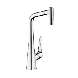 Metris Pull-Out Kitchen Faucet With High-Arc Spout, Magnetic Docking And Locking Spray Diverter