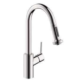 Talis S Pull-Down Kitchen Faucet With High-Arc Spout, Magnetic Docking And Non-Locking Spray Diverter
