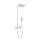 27112001 Raindance Select Showerpipe with Shower Head, Multi-Function Hand Shower and Glass Shelf in Chrome