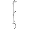 27143001 Croma Showerpipe Shower System with Tub Spout, Multi-Function Hand Shower, 63in Hose, Shower Head - Eco Right 2.0gpm in Chrome