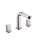 31063001 Metris S Bathroom Faucet Widespread Faucet with Knob Handles in Chrome