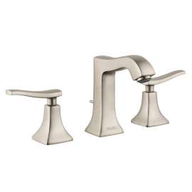 31073821 Metris C Bathroom Faucet Widespread Faucet with Lever Handles in Brushed Nickel