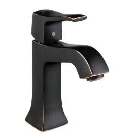 31075921 Metris C Bathroom Faucet Single Hole Faucet with Lever Handle in Rubbed Bronze