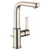 31161821 Metris S Single Hole Swivel Bathroom Faucet with Quick Clean and Comfort Zone Technologies - Pop-Up Drain Assembly Included in Brushed Nickel