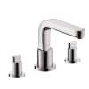 31436001 Metris S Roman Tub Filler Faucet Non Diverter with Metal Knob Handles Less Valve in Chrome