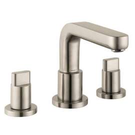 31436821 Metris S Roman Tub Filler Faucet Non Diverter with Metal Knob Handles Less Valve in Brushed Nickel