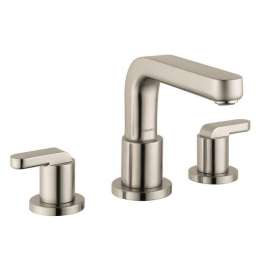 31438821 Metris S Roman Tub Filler Faucet Non Diverter with Metal Lever Handles Less Valve in Brushed Nickel