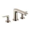 31440821 Metris Deck Mounted Roman Tub Faucet Trim with Metal Lever Handles in Brushed Nickel