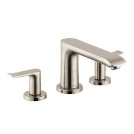 31440821 Metris Deck Mounted Roman Tub Faucet Trim with Metal Lever Handles in Brushed Nickel