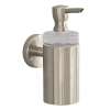 40514820 S/E Accessories Soap Dispenser Wall Mounted with Frosted Glass Tumbler in Brushed Nickel
