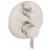 04230820 S Thermostatic Valve Trim with Integrated Volume Control - Less Valve in Brushed Nickel