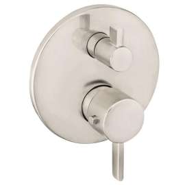 04230820 S Thermostatic Valve Trim with Integrated Volume Control - Less Valve in Brushed Nickel