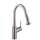 04286800 Talis S Pull-Down Kitchen Faucet with High-Arc Spout, Magnetic Docking, and Non-Locking Spray Diverter in Steel Optic