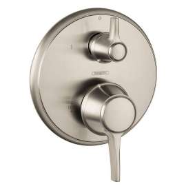 04449820 Metris C Pressure Balanced Valve Trim with Integrated Diverter - Less Valve in Brushed Nickel