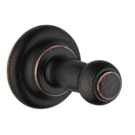 06099920 C Single Robe Hook in Rubbed Bronze