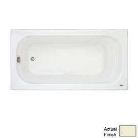 60in x 32in Three Wall Alcove Soaking Bathtub in Oyster
