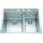 Brookmore 27-In Lr X 20.9-In Fb X 9-In Dp Drop In Double Bowl Stainless Steel Sink, Bcl2127R-9-3N