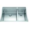 Brookmore 31-In Lr X 20.9-In Fb X 9-In Dp Drop In Double Bowl Stainless Steel Sink, Bcl2131R-9-1N