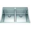 Brookmore 31-In Lr X 20.9-In Fb X 9-In Dp Drop In Double Bowl Stainless Steel Sink, Bdl2131-9-1N