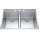 Brookmore 31-In Lr X 20.9-In Fb X 9-In Dp Drop In Double Bowl Stainless Steel Sink, Bdl2131-9-3N