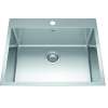 Brookmore 25.1-In Lr X 20.9-In Fb X 9-In Dp Drop In Single Bowl Stainless Steel Sink, Bsl2125-9-1N