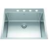 Brookmore 25.1-In Lr X 20.9-In Fb X 9-In Dp Drop In Single Bowl Stainless Steel Sink, Bsl2125-9-4N