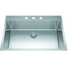 Brookmore 31-In Lr X 20.9-In Fb X 9-In Dp Drop In Single Bowl Stainless Steel Sink, Bsl2131-9-3N