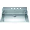 Brookmore 32.9-In Lr X 22.1-In Fb X 9-In Dp Drop In Single Bowl Stainless Steel Sink, Bsl2233-9-4N