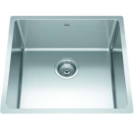 Brookmore 19.6-In Lr X 18.2-In Fb X 9-In Dp Undermount Single Bowl Stainless Steel Sink, Bsu1820-9N