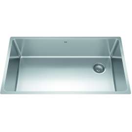 Brookmore 32.5-In Lr X 18.2-In Fb X 9-In Dp Undermount Single Bowl Stainless Steel Sink, Bsu1832-9N-Ow