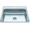 Creemore 25-In Lr X 22-In Fb X 6-In Dp Drop In Single Bowl 1-Hole Stainless Steel Sink, Csla2522-6-1N