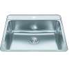 Creemore 25-In Lr X 22-In Fb X 8-In Dp Drop In Single Bowl 1-Hole Stainless Steel Kitchen Sink, Csla2522-8-1Cbn
