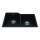 Granite Series 30.69-In Lr X 19.69-In Fb Undermount Double Bowl Granite Kitchen Sink In Matte Black