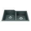 Granite Series 30.69-In Lr X 19.69-In Fb Undermount Double Bowl Granite Kitchen Sink In Stone Grey